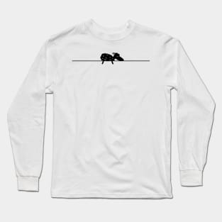 Sleeping black sheep Long Sleeve T-Shirt